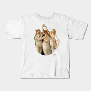 Primavera (detail – Three Graces) Kids T-Shirt